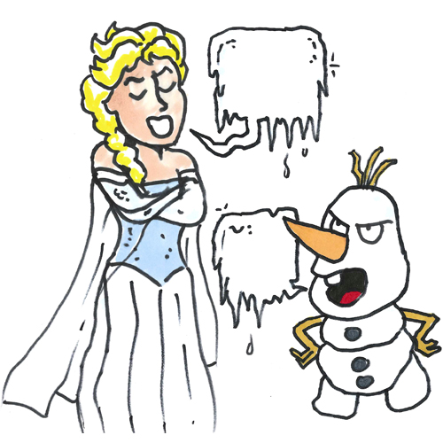 冷言冷语 lěngyánlěngyǔ