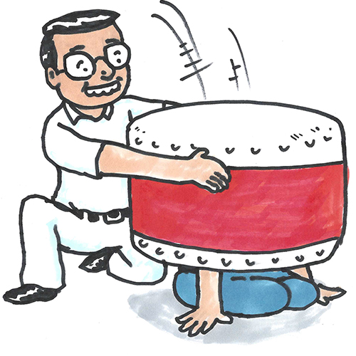 蒙在鼓里 méngzàigǔlǐ